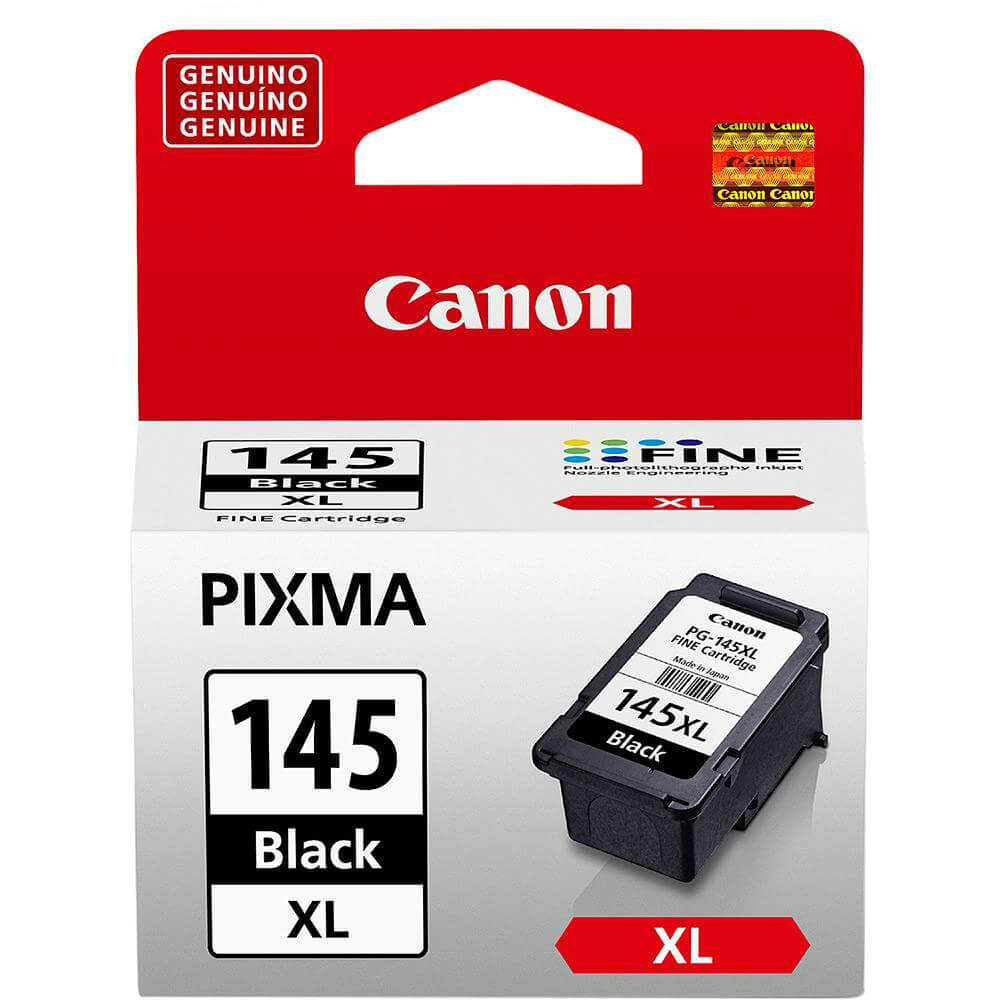 Cartucho de Tinta Canon PG 145 XL Preto 12ml - Impressorajato
